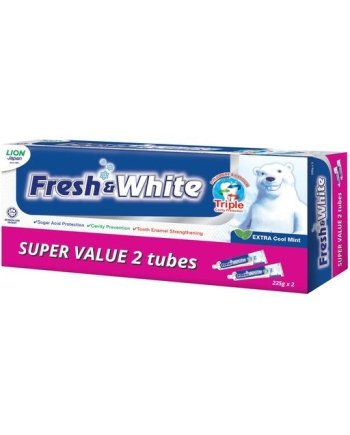 Fresh & White Toothpaste Extra Cool Mint Twin Pack