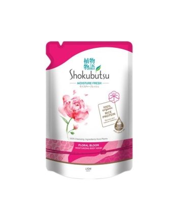 Shokubutsu Shower Foam Moisture Floral Bloom Refill