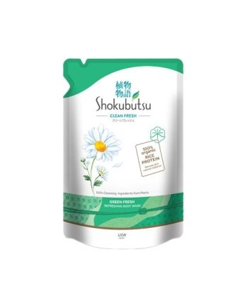 Shokubutsu Shower Foam Moisture Green Fresh Refill