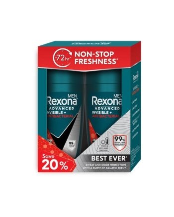 Rexona Men Deodorant Roll On Invisible + Antibacterial